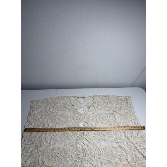 Jen's Pirate Booty Bohemian Wanderlust Lace Embroidered Kaftan Cover Up OS Cream - Picture 8 of 11